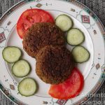 Hamburguesa de falafel al horno
