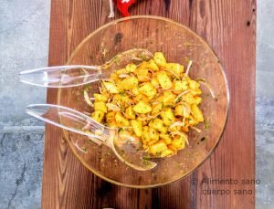 Ceviche de mango vegano