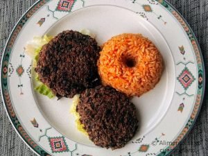 Hamburguesa de frejol negro