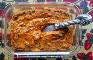 Dip de pimientos asados con espinaca