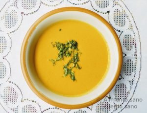 Crema de zanahoria con curry