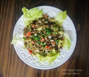 Ensalada de lentejas